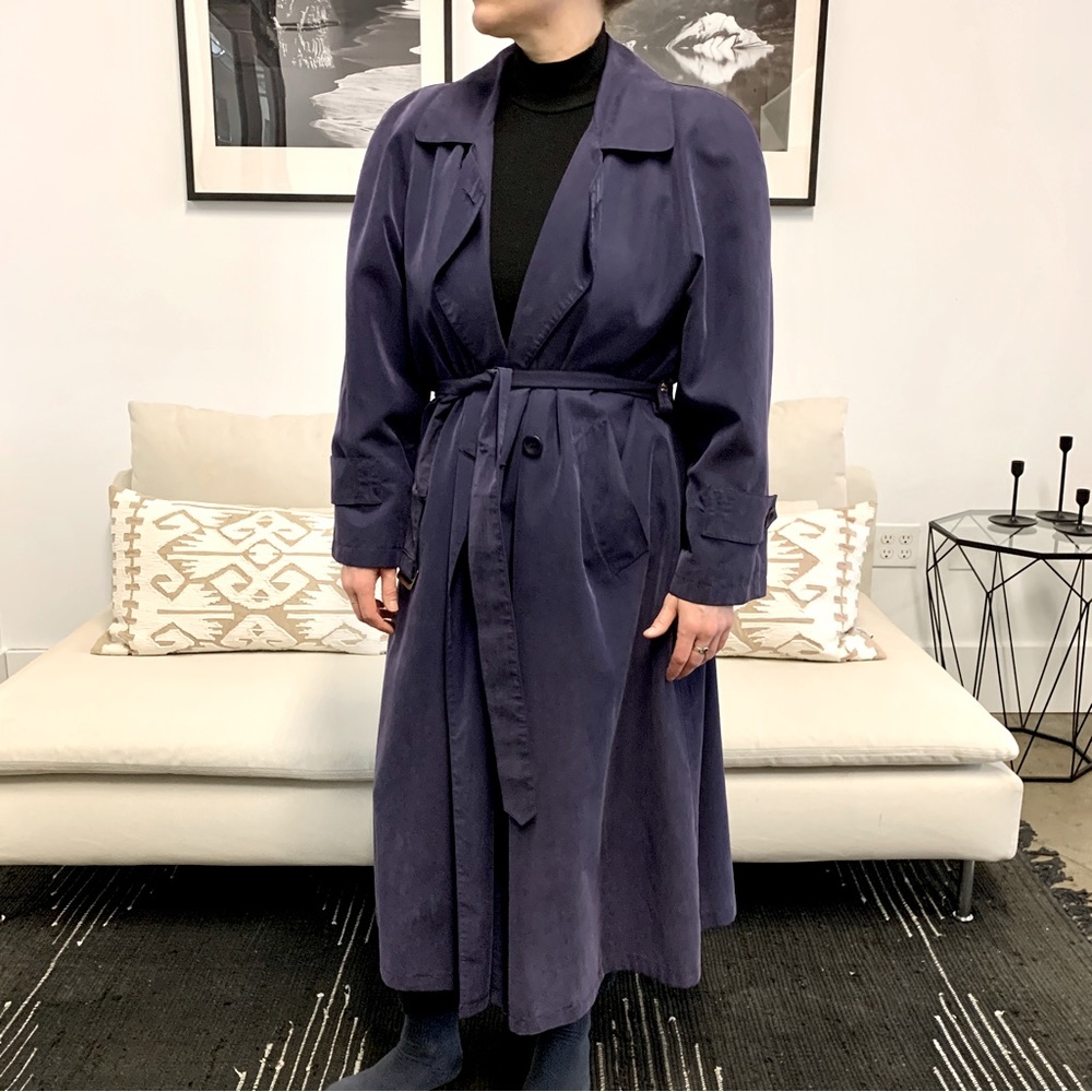 Jones New York trench coat vintage petite S/M
